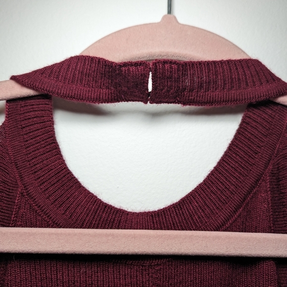 Peter Do FW19 Red Cashmere Backless Halter Top - Picture 2 of 11